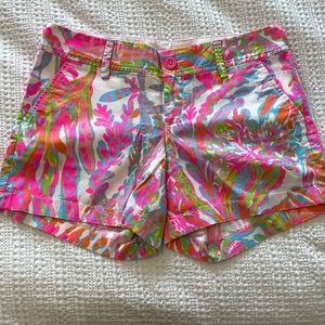 Lilly Pulitzer Size 4 Callahan Short Sea Print